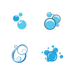 Bubble water logo and symbol design