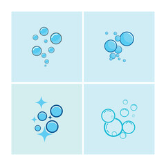 Bubble water logo and symbol design