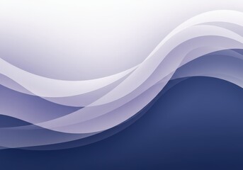 Abstract background with flowing white and blue gradient wave shapes
