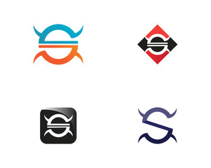 Business corporate letter S logo design vector