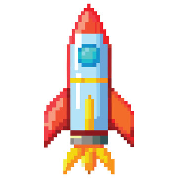 Pixel rocket