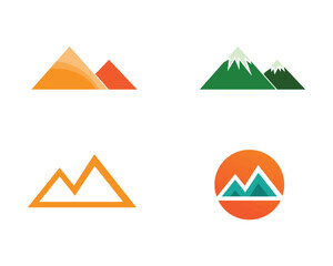 Mountain nature landscape  logo and symbols  icons template