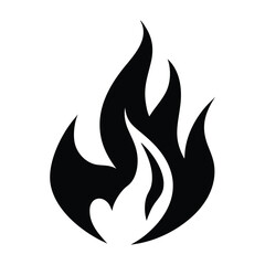 fire silhouette, flame silhouette, black fire