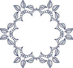 Beautiful flower art and mandala vector design