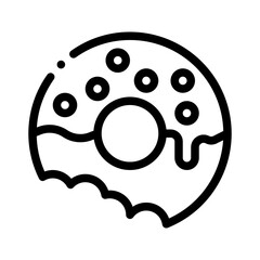 donut line icon