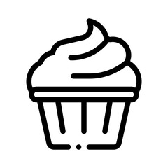 cupcake line icon