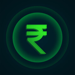 indian digital rupee sign background  new face of india's payment system