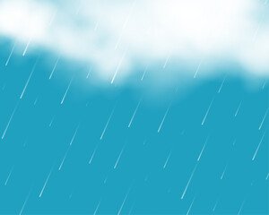 realistic rain droplet background with smoke effect