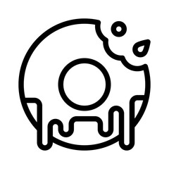 donut line icon