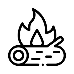 campfire line icon