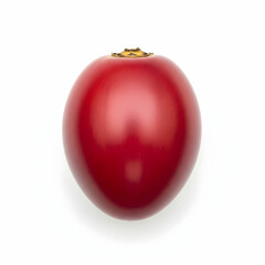 Captivating tamarillo fruit shines against a bright white backdrop in a delightful food still life.