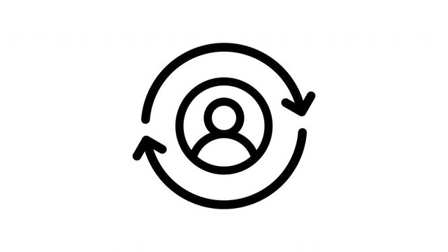 rotation minimalist stroke animation