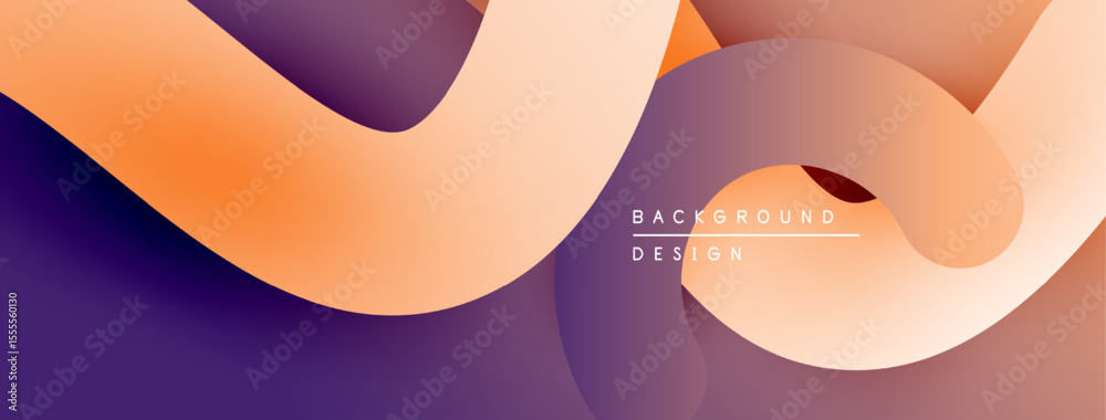 Poster Abstract fluid shapes, warm colors blend. Gradient design creates modern, dynamic visual effect. Minimalist composition, smooth transitions.