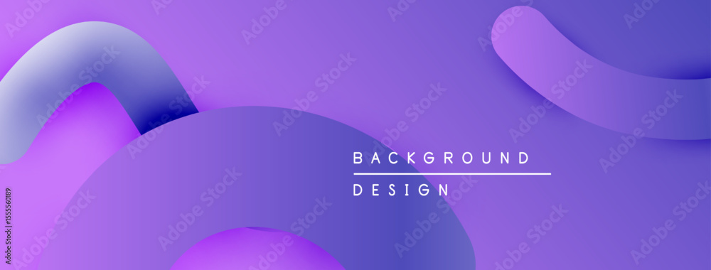 Aufkleber Abstract purple waves create fluid background. Minimalist design features text background design. Smooth gradients offer modern aesthetic.