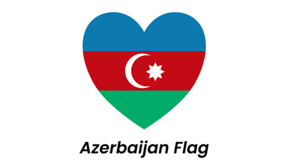 Azerbaijan flag icon with blue, red, and green stripes plus white crescent and star.
