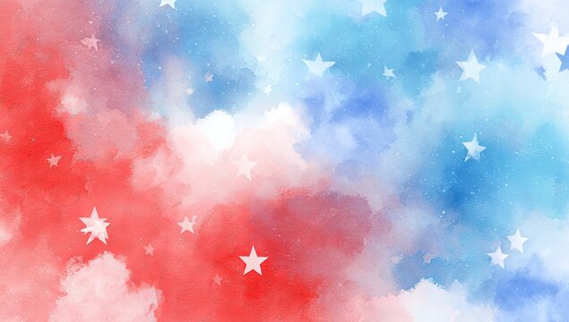 Abstract patriotic watercolor background