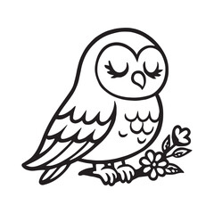 Fototapeta premium owl svg