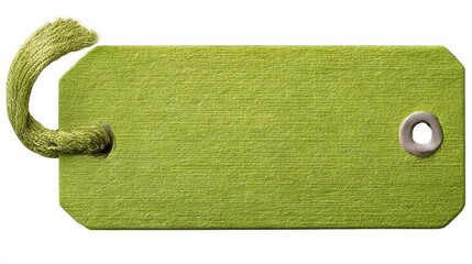 Blank, textured, green tag