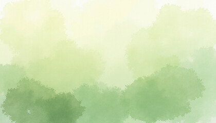 Abstract Green Watercolor Background Texture Gradient Painting Style