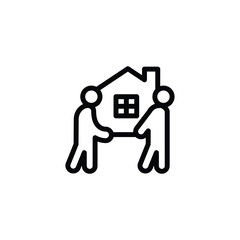 moving house service icon symbol vector design good for web or mobile app