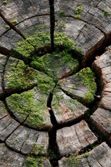 Fototapeta premium Close-up of a tree stump