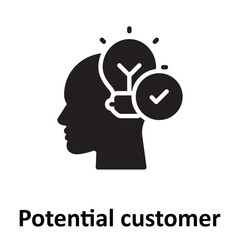 Potential customer Vector Icon which can easily modify or edit