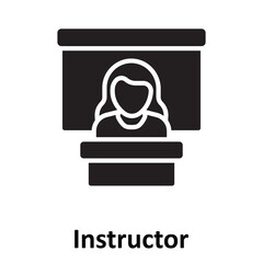 Instructor Vector Icon which can easily modify or edit