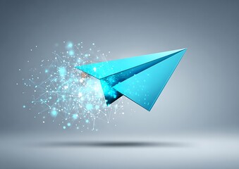 Paper plane, digital explosion