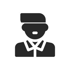 Sleek minimalist Business contact icon elements