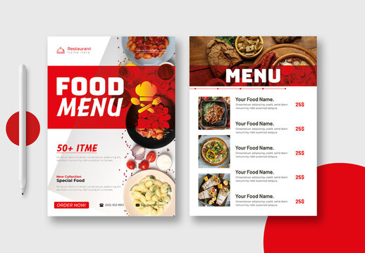 Food Menu Flyer Template