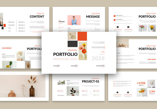 Portfolio Presentation Template Layout