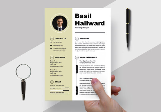 Resume Template Layout