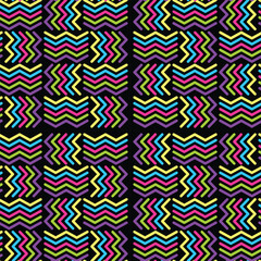 zigzag geometric seamless pattern background