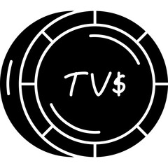 Tuvaluan Dollar Coin Icon