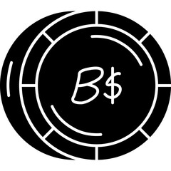 Bahamian Dollar Coin Icon