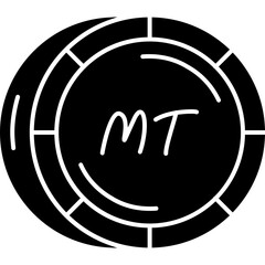 Obraz premium Mozambican metical Coin Icon