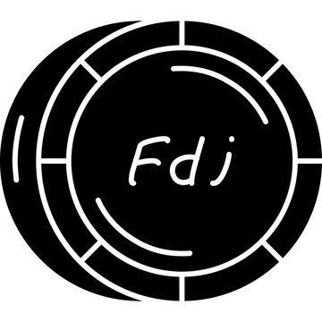 Djiboutian Franc Coin Icon