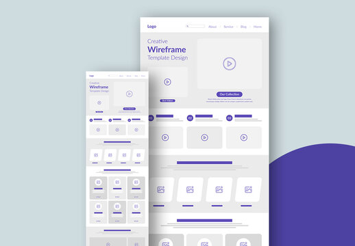Wireframe Template Layout