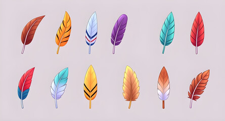 Feather, Feather icon, Feather illustration, Bird feather, Soft feather, Feather vector, Quill, Floating feather, Feather drawing, Light feather, Hand-drawn feather, Natural feather, Feather clipart, 