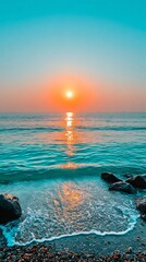 Sunrise over the sea