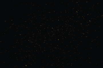 Golden stardust isolated vector gold glitter texture background design