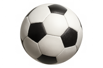 Soccer ball spinning against transparent backdrop, highlighting dynamic motion within athletic design contexts