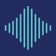 Abstract visual representation of sound waves and frequencies
