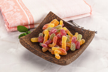 Sweet and sour marmalade worms
