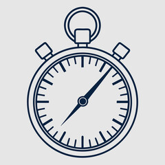 Abstract stopwatch timer graphic with dynamic color elements