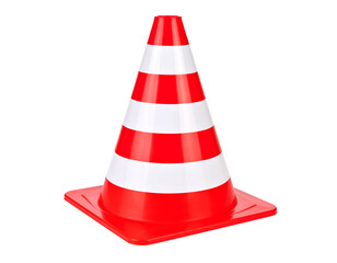 traffic cone isolated on white
