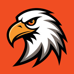 Fototapeta premium Dynamic eagle mascot logo design for branding and identity