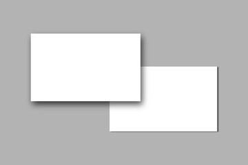 Realistic overlapping blank paper illustration.