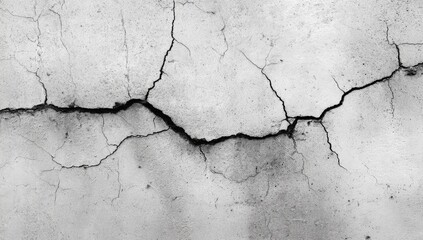 Cracked concrete surface