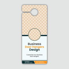 Modern Door Hanger Design Template for Business Promotion and Marketing 